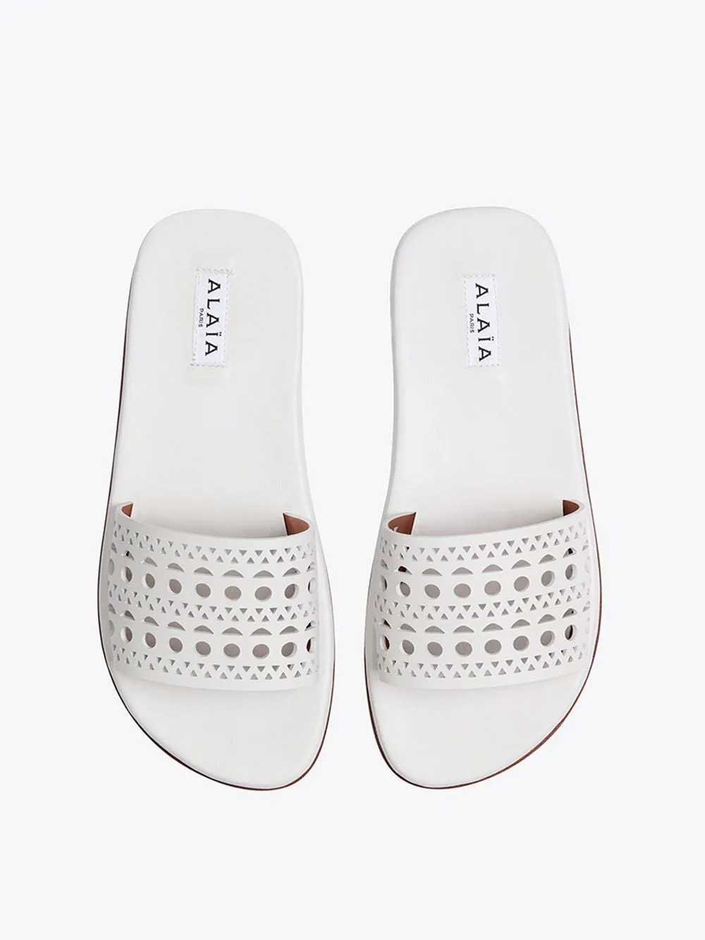 ALAIA Elegant and Chic 2024 Women Sandals in White for the Modern Fashionista