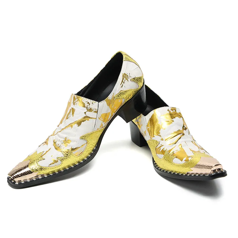 AOMISHOES™ Italy Party Armonioso Metal Tip Shoes 9956