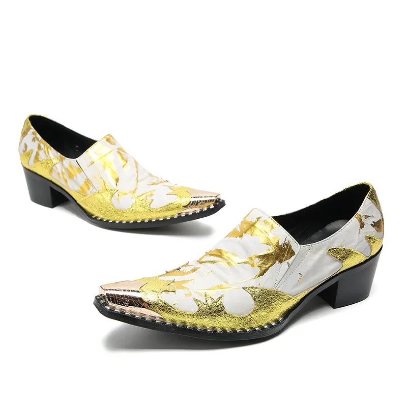 AOMISHOES™ Italy Party Armonioso Metal Tip Shoes 9956
