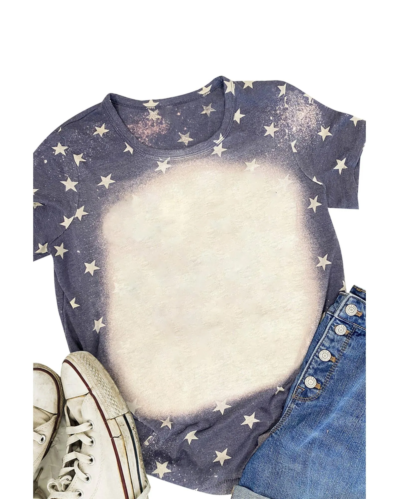 Azura Exchange Bleached Star Tee - XL