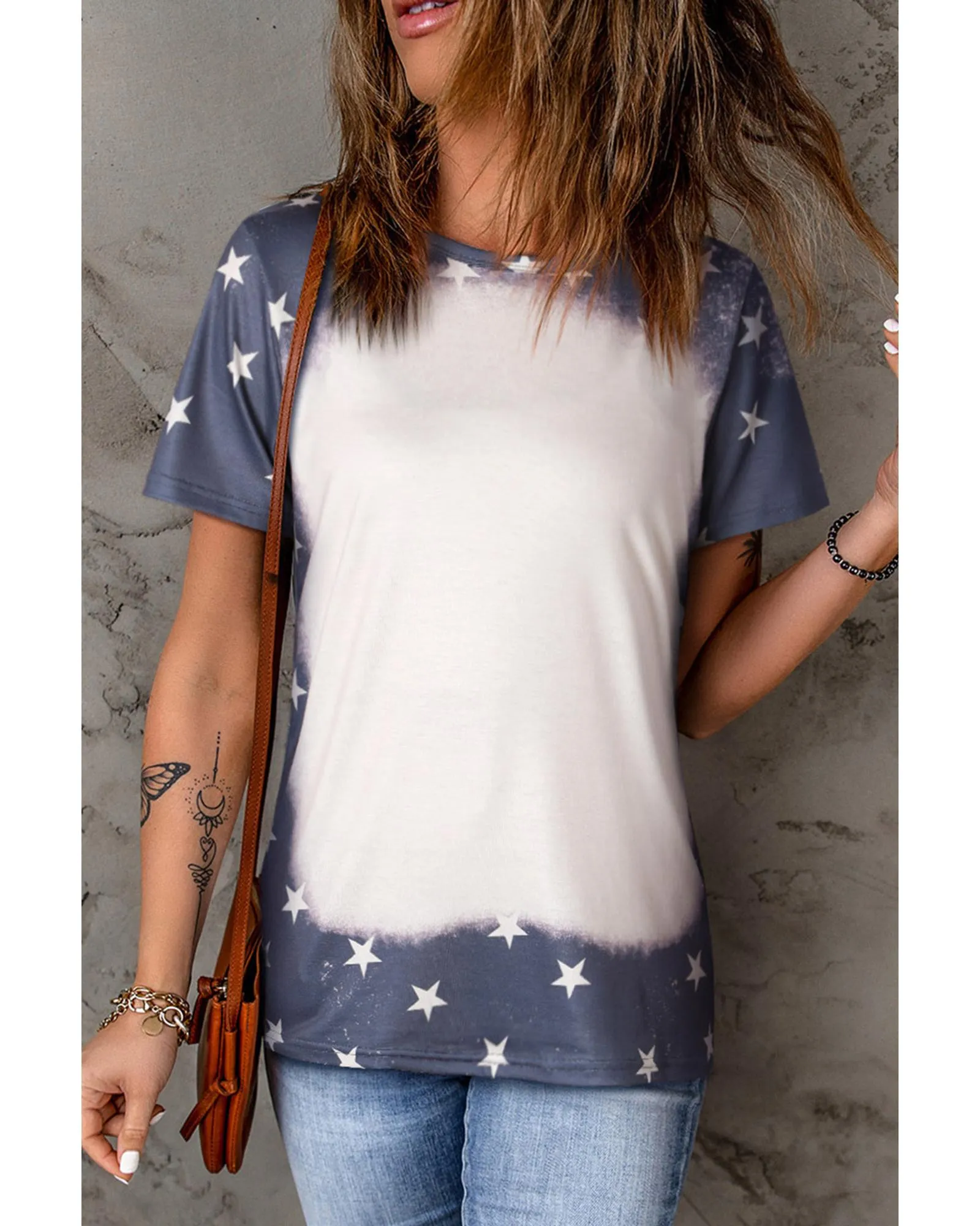 Azura Exchange Bleached Star Tee - XL