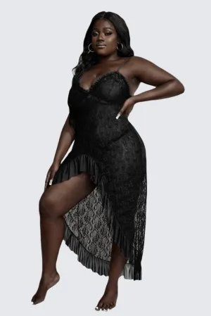 Black Lace Elegance Gown