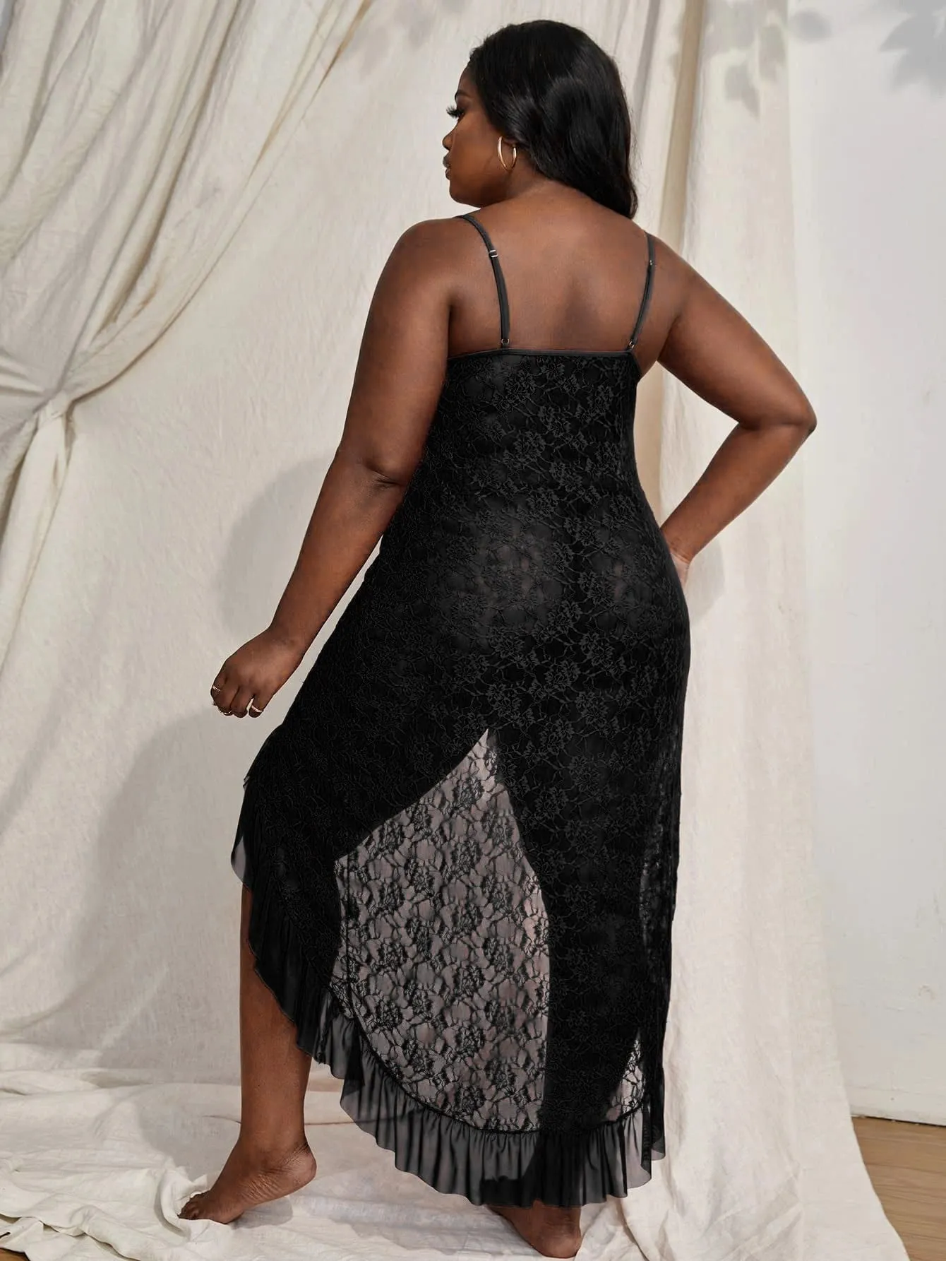 Black Lace Elegance Gown