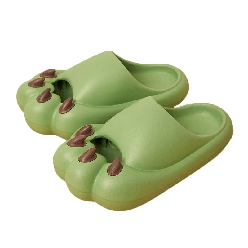 Comfortable and Stylish Cute Cat Paw Slippers: Perfect for Lounging at Home or Relaxing at the Beach