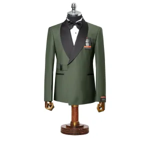 Darius | Hunter Green 2-Piece Double-Breasted Tailored-Fit Tuxedo