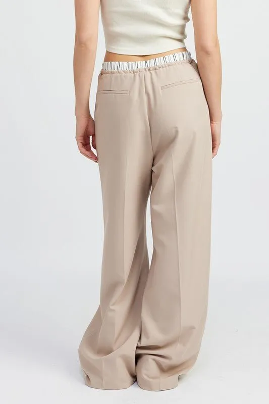 Double Waistband Pants