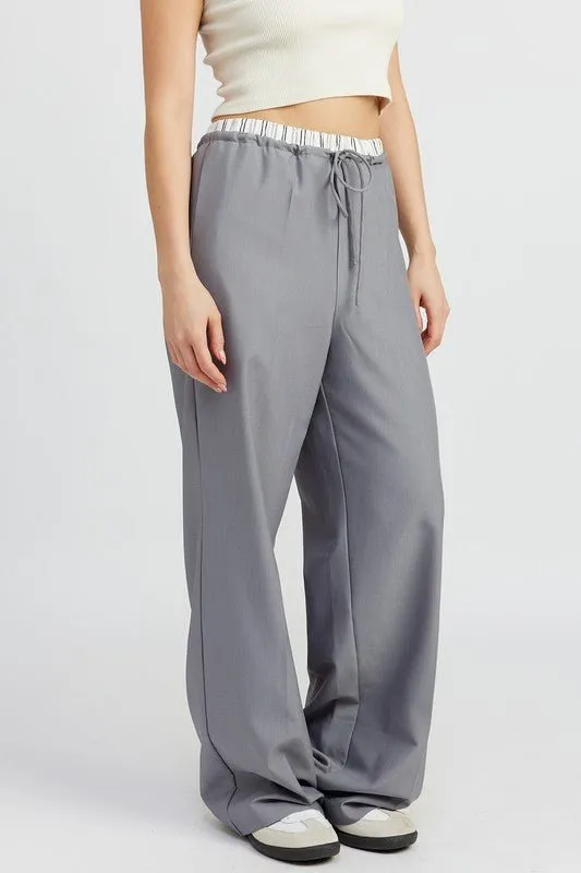 Double Waistband Pants