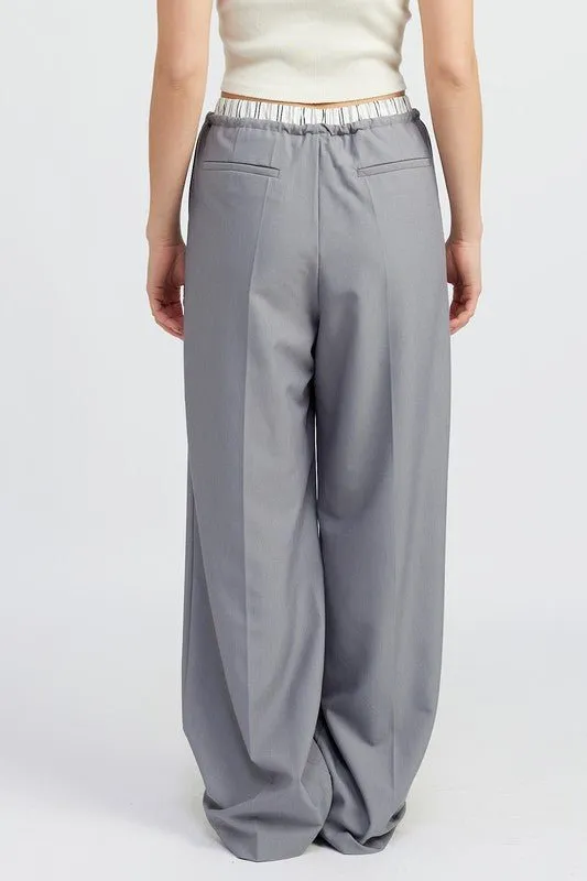 Double Waistband Pants