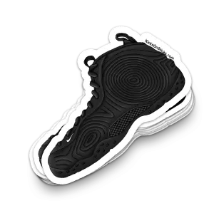 Foamposite "CDG Black" Sneaker Sticker