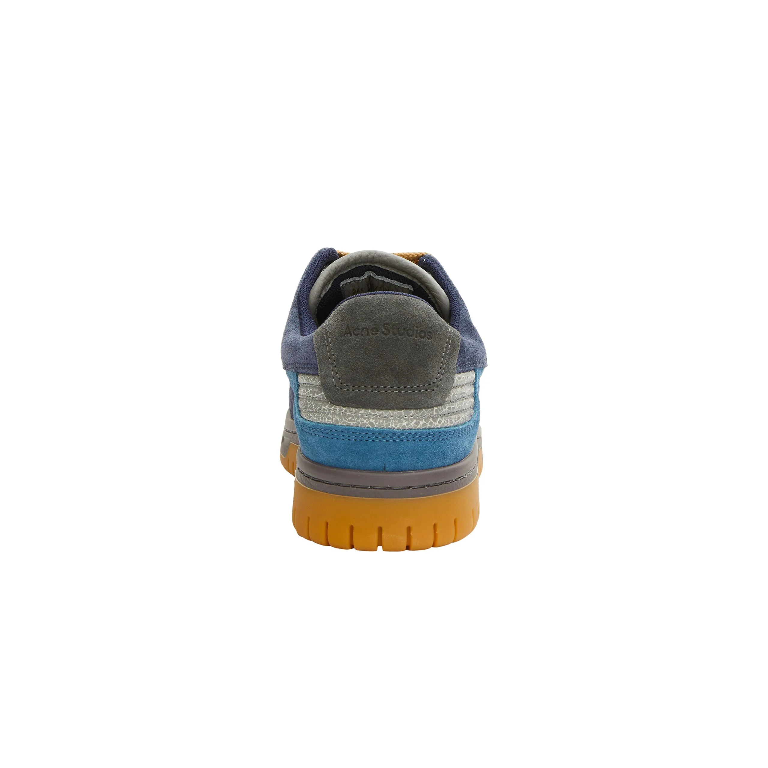 Fuzzy Low Top Sneakers (Grey/Blue)