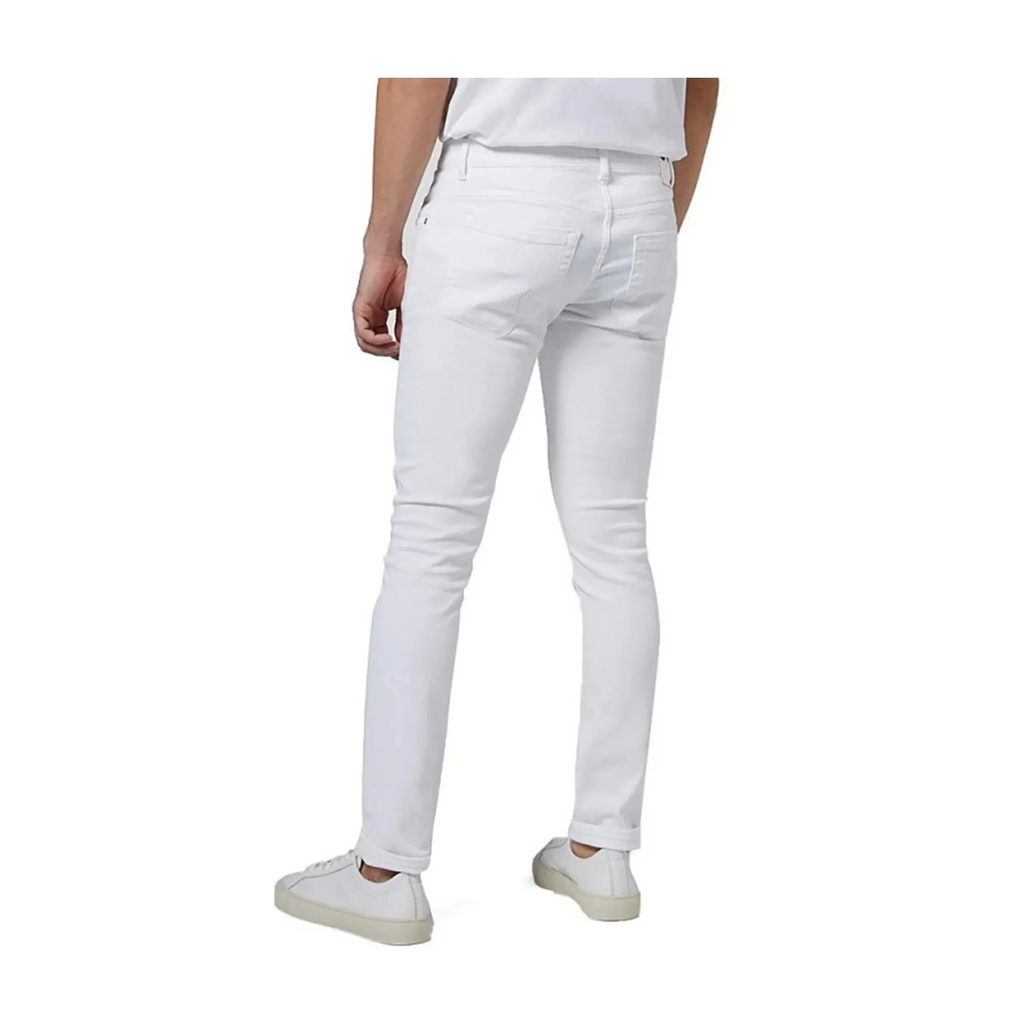 Jeans Uomo Bianco skinny
