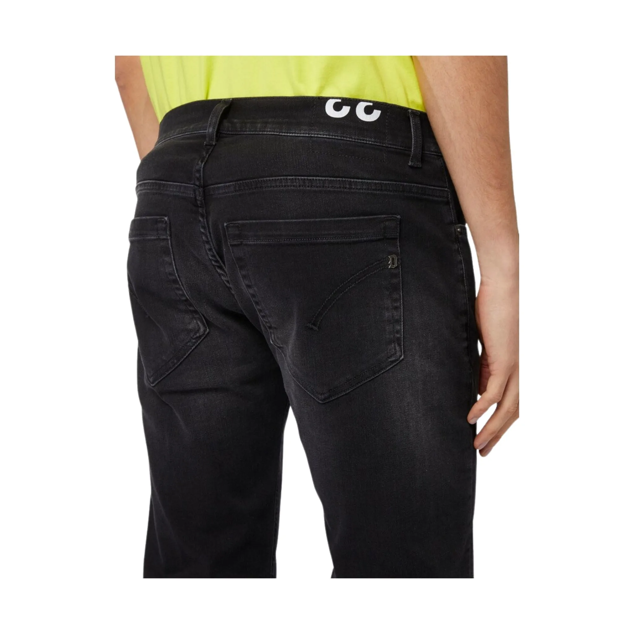 Jeans Uomo Nero con vita media