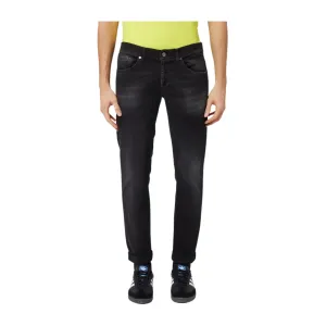 Jeans Uomo Nero con vita media