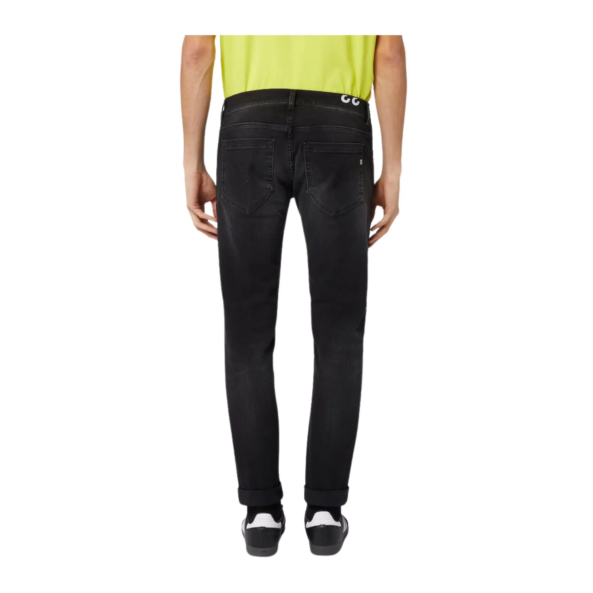 Jeans Uomo Nero con vita media