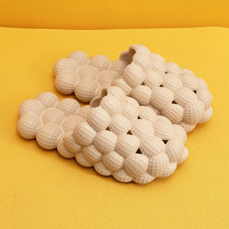 Lychee Bubble Slippers for Women Men's Beach Slides Sandals Soft Massage - MOQ 10 PCS
