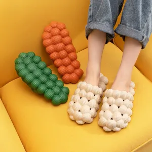 Lychee Bubble Slippers for Women Men's Beach Slides Sandals Soft Massage - MOQ 10 PCS