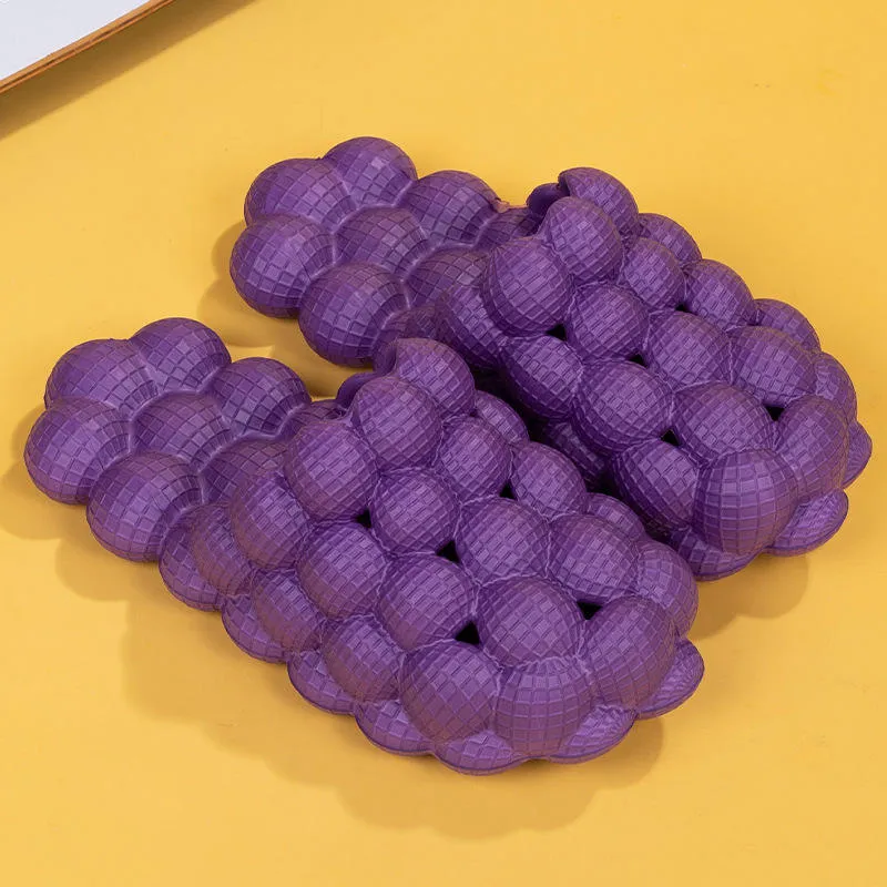 Lychee Bubble Slippers for Women Men's Beach Slides Sandals Soft Massage - MOQ 10 PCS