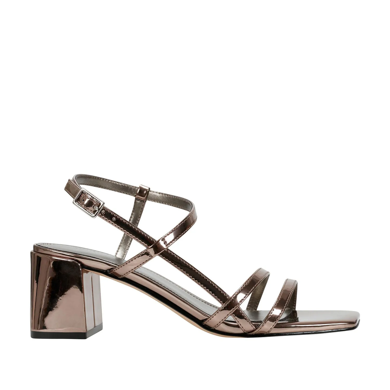 Marc Fisher Women's Jeci Pewter/Superior Mirror Pu Cm18 M