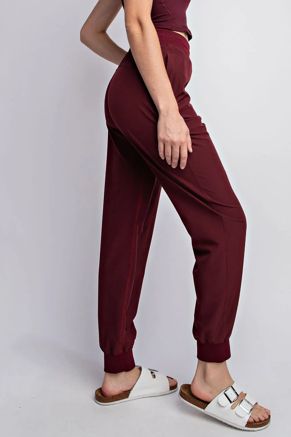 Oxford Joggers - Merlot