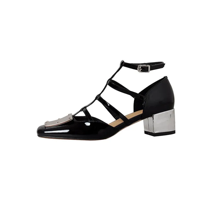 Plated Toe Caged Sandal