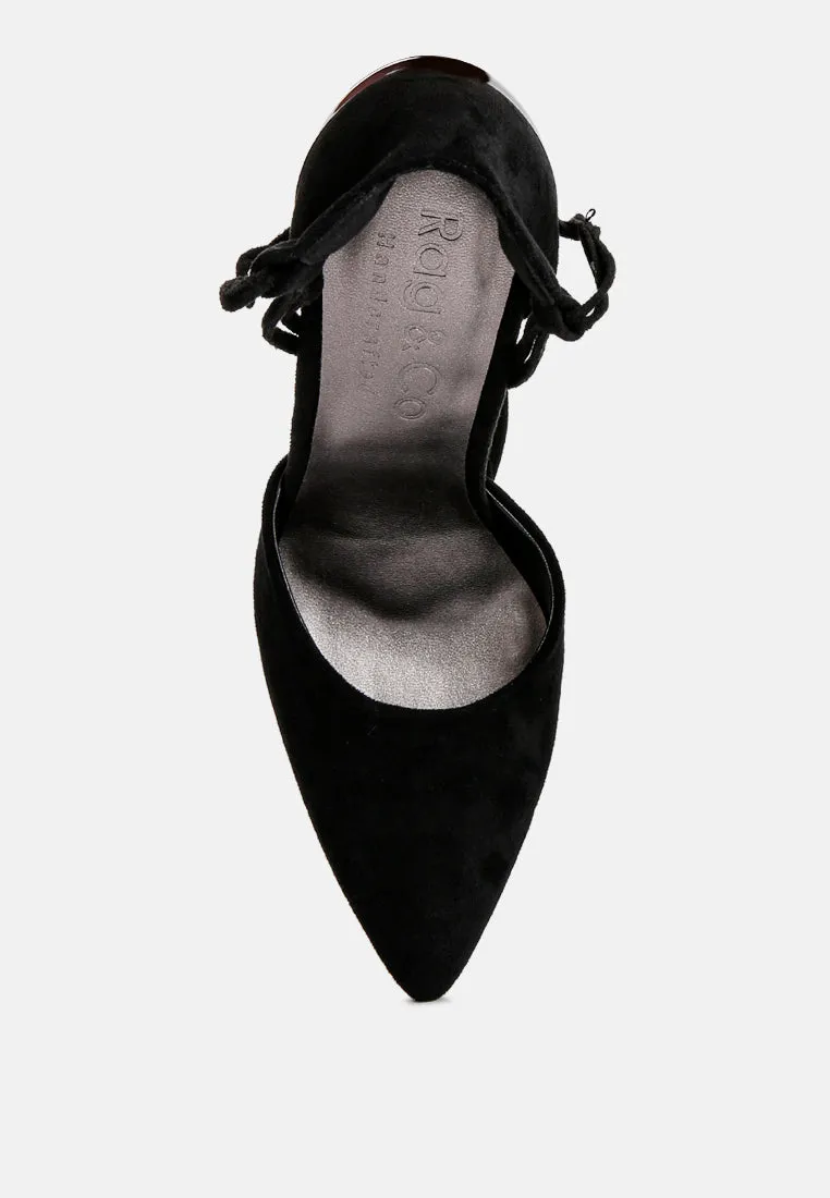Rule Breaker Lace Up Stiletto Heel Suede Sandals