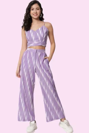 SLEEVELESS IKAT 2 PIECE CO-ORD SET FOR WOMEN