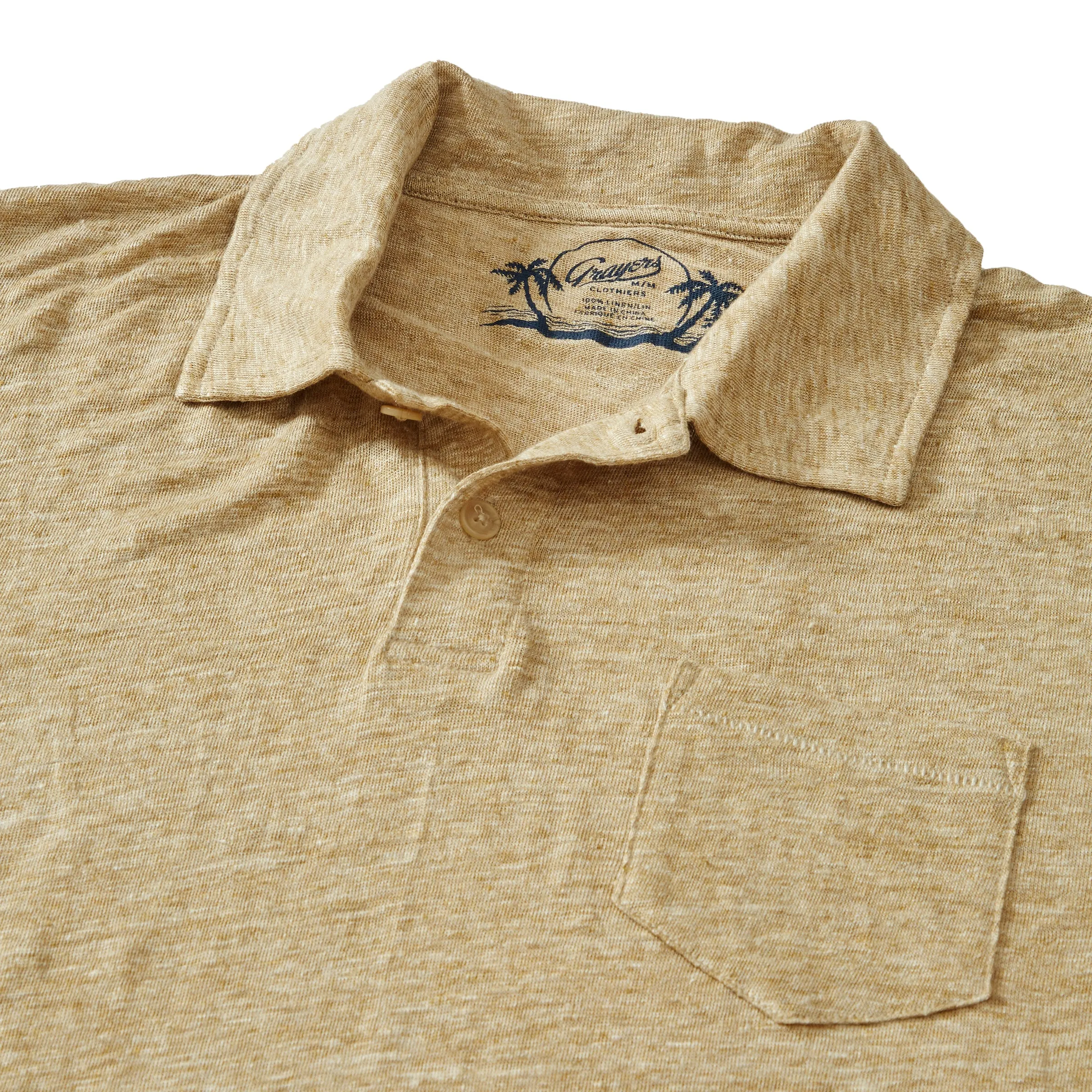 Soldano Linen Polo - Gold (Final Sale)*