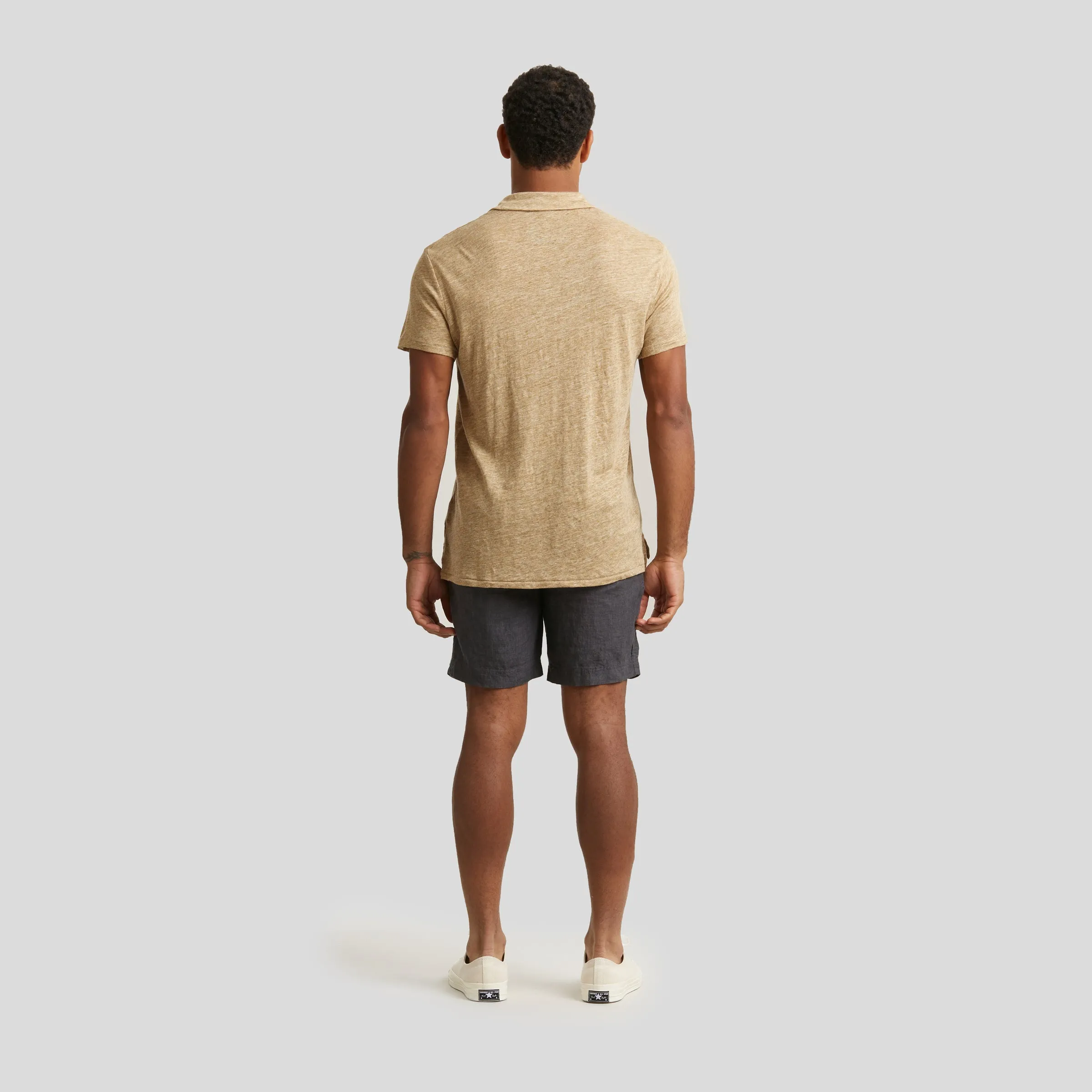 Soldano Linen Polo - Gold (Final Sale)*
