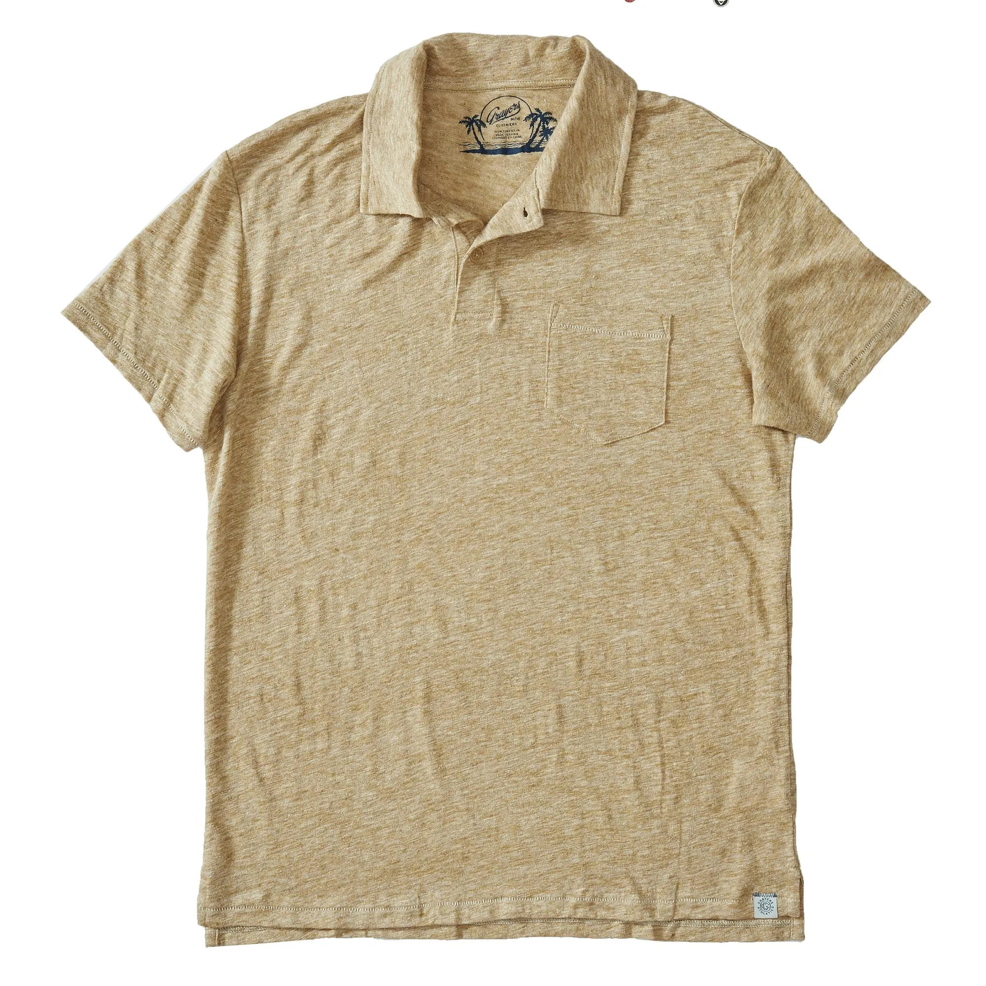 Soldano Linen Polo - Gold (Final Sale)*
