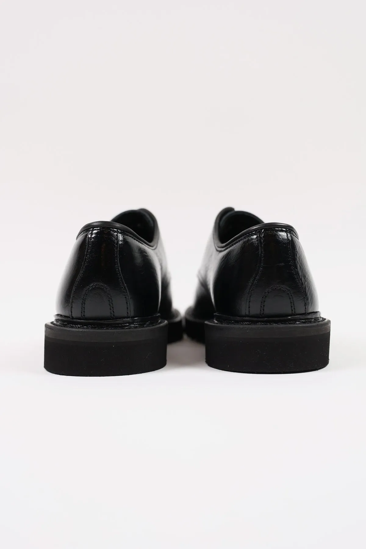 Trampler Shoe - Black Cracked Patent Leather