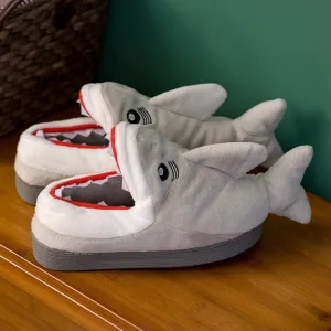 Zoey - Warm Plush Shark Slippers